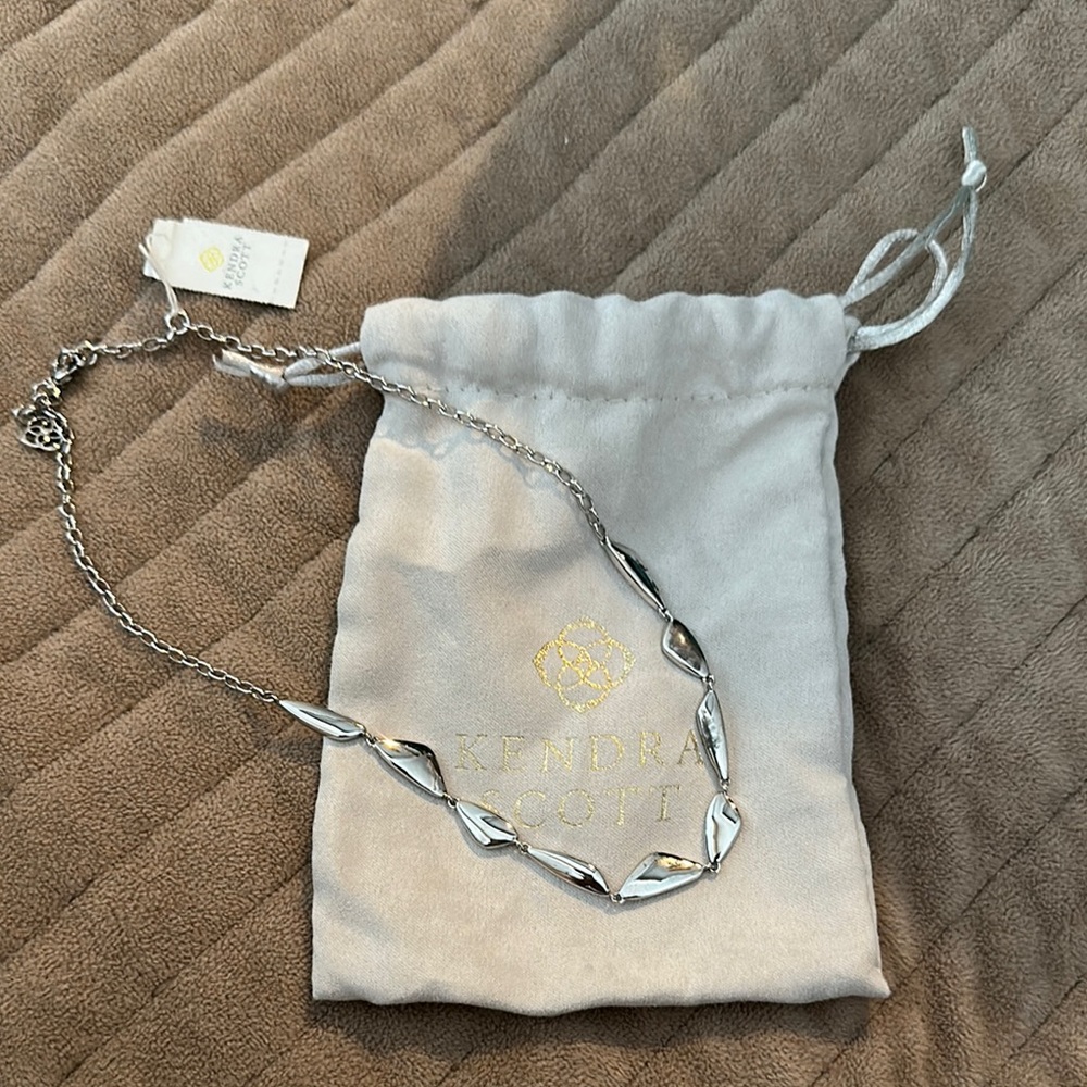 Kendra Scott Silver Minimalist Necklace